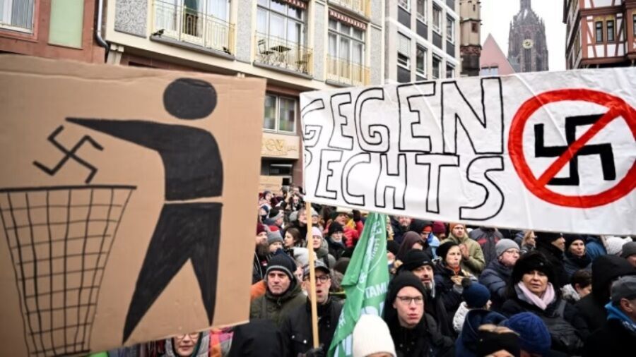 Proteste in Deutschland finden inmitten wachsender Sorgen über einen Machtanstieg der Rechtsextremen statt