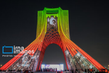 Lighting show around Azadi Tower to mark Revolution anniversary