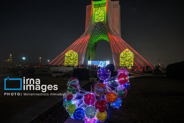 Lighting show around Azadi Tower to mark Revolution anniversary