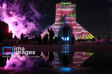 Lighting show around Azadi Tower to mark Revolution anniversary