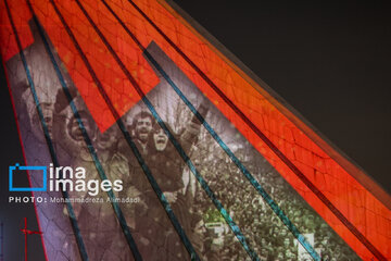 Lighting show around Azadi Tower to mark Revolution anniversary