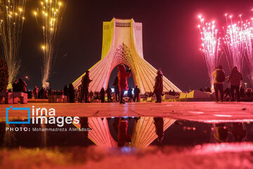 Lighting show around Azadi Tower to mark Revolution anniversary