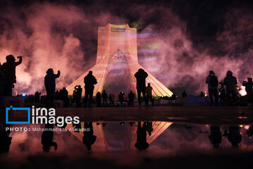 Lighting show around Azadi Tower to mark Revolution anniversary