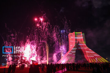 Lighting show around Azadi Tower to mark Revolution anniversary