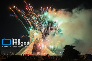 Lighting show around Azadi Tower to mark Revolution anniversary