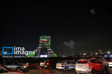 Lighting show around Azadi Tower to mark Revolution anniversary