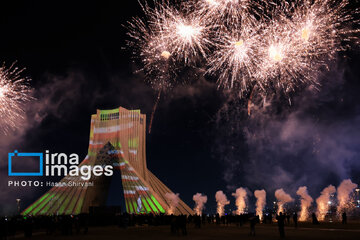Lighting show around Azadi Tower to mark Revolution anniversary