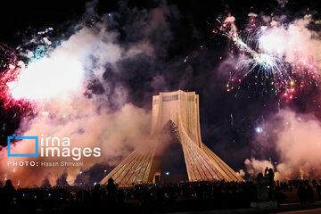 Lighting show around Azadi Tower to mark Revolution anniversary