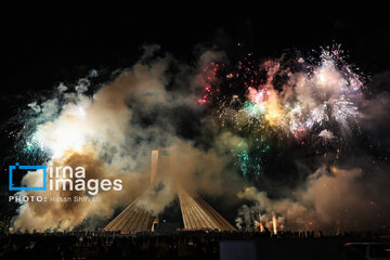 Lighting show around Azadi Tower to mark Revolution anniversary