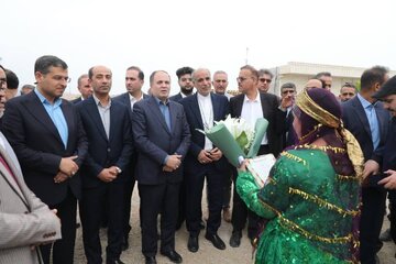 وزیر جهاد کشاورزی از گلخانه و سورتینگ سبزی و صیفی در شهرستان دشتی بازدید کرد