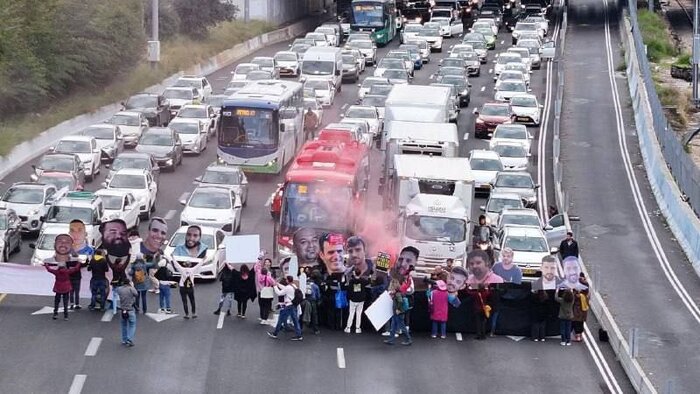 В Тель-Авиве семьи израильских пленных протестовали против Нетаньяху