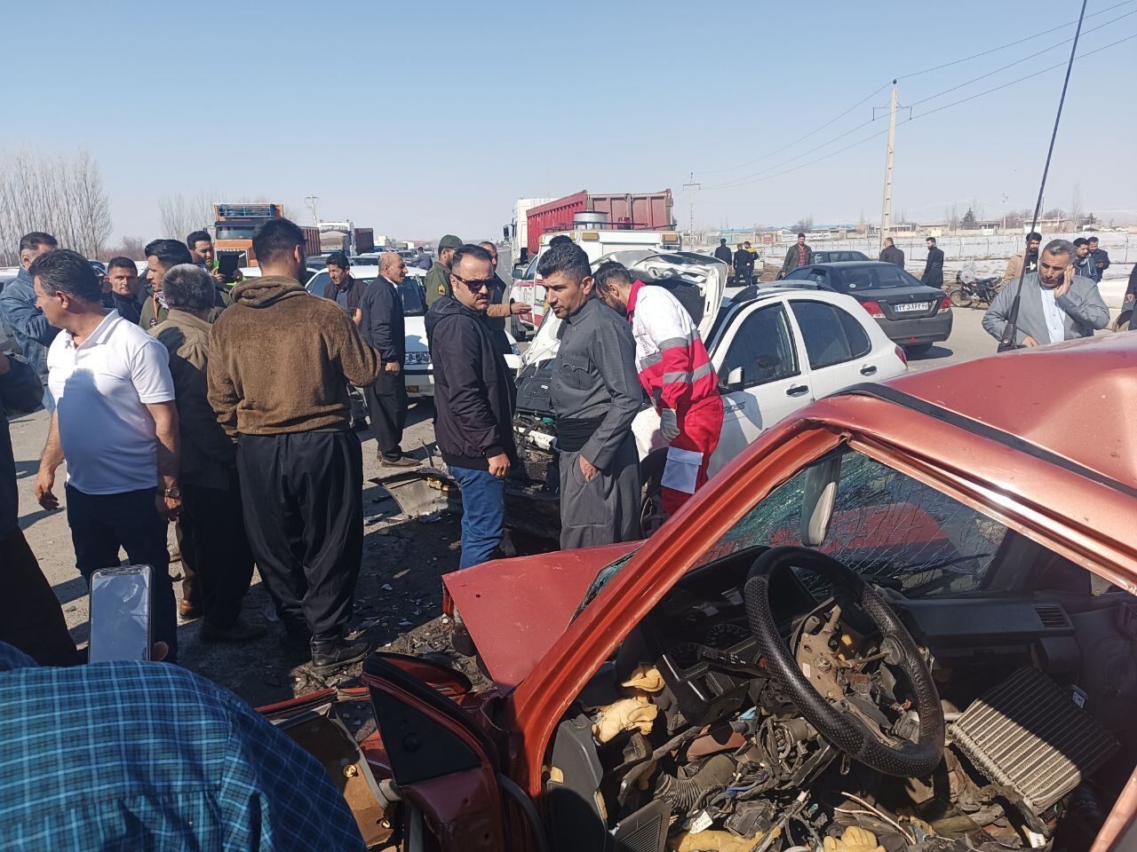 پایان انتظار طولانی مردم کازرون؛کلنگ نجات جاده مرگ به زمین خورد