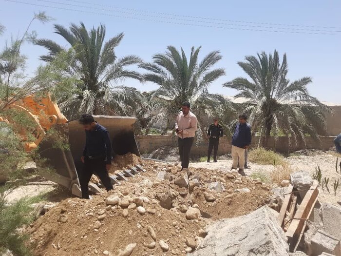 ۷۷ حلقه چاه آب غیرمجاز در تنگستان بوشهر پر شد