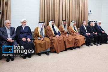 Emir of Qatar meets Iran's supreme leader