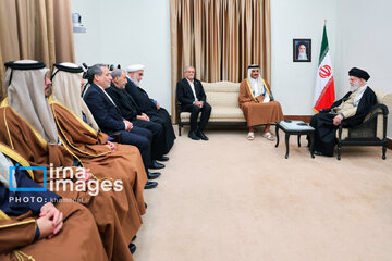 Emir of Qatar meets Iran's supreme leader