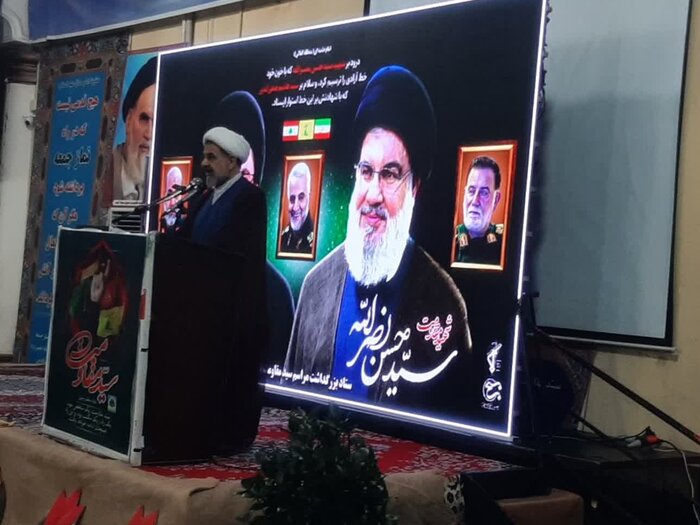 سنگ تمام شیعه و سنی گلستان برای سیدحسن نصرالله