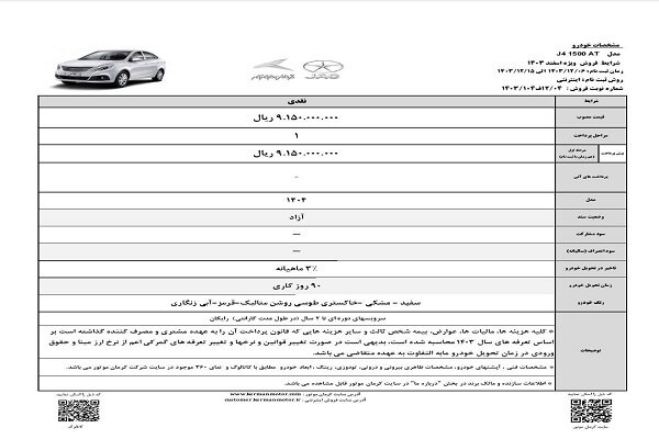 در شرایط جدید فروش نقدی جک جی ۴ که از ظهر ۷ اسفندماه آغاز شد