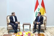 نيجيرفان بارزاني وخطيب زادة يبحثان بشان العلاقات بين طهران وأربيل