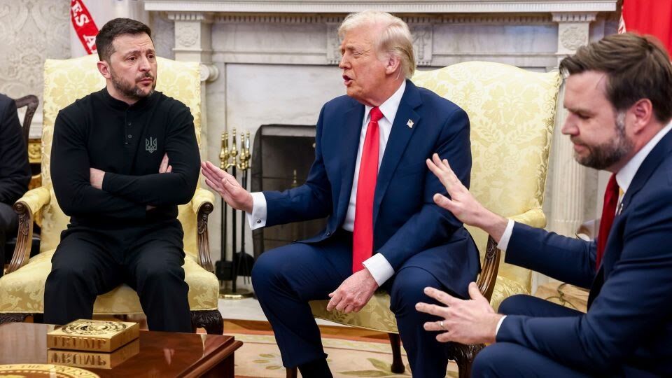 Zelensky leaves White House after extraordinary shouting match with Trump, Vance
