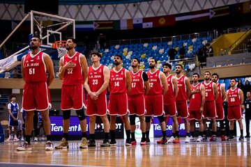 رونمایی از حریفان ایران در بسکتبال کاپ‌آسیا
