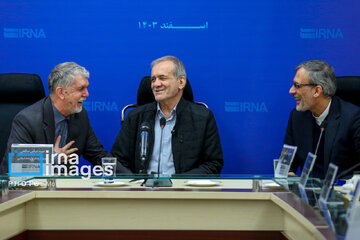 President Pezeshkian visits IRNA