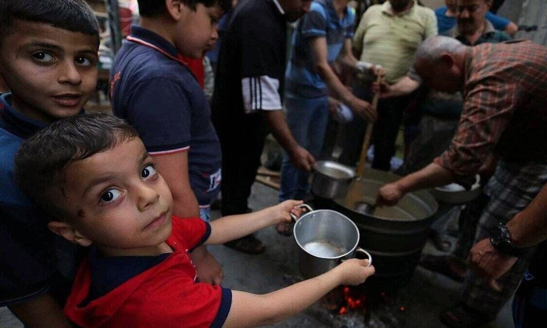 غزہ کے ٪ 60 بچے غذائی قلت کا شکار
