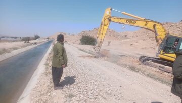 عملیات ترمیم ۷۰ کیلومتر از  کانال‌های آبیاری سد کوثر آغاز شد