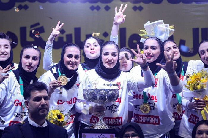 چمران لارستان، چگونه در لیگ برتر هندبال بانوان ایران هت تریک قهرمانی کرد+فیلم