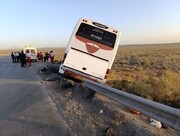 مشاهده تصادف در آزادراه کاشان-اصفهان موجب جان باختن یک نفر شد