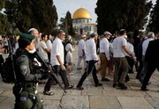 تحرکات صهیونیست‌ها در نزدیکی «قبةالصخره» با حمایت پلیس اشغالگر