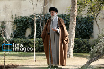 Iran's Leader plants sapling on National Tree Planting Day