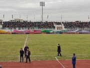 فیلم| حال و هوای ورزشگاه شهید نصیری یزد پیش از بازی تیم‌های پرسپولیس و چادرملو