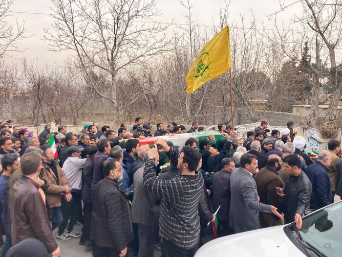 پیکرشهید قاسم سعدی پس از ۴۲ سال در باغستان شهریار تشییع و به خاک سپرده شد