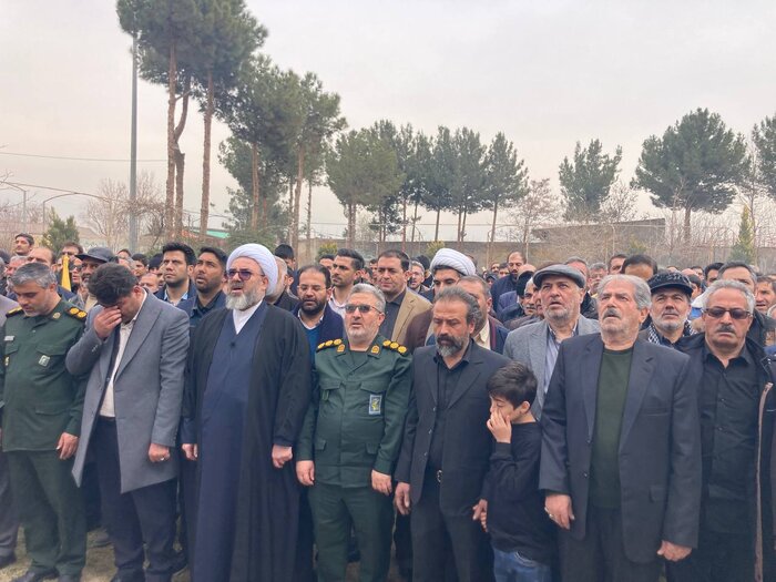 پیکرشهید قاسم سعدی پس از ۴۲ سال در باغستان شهریار تشییع و به خاک سپرده شد