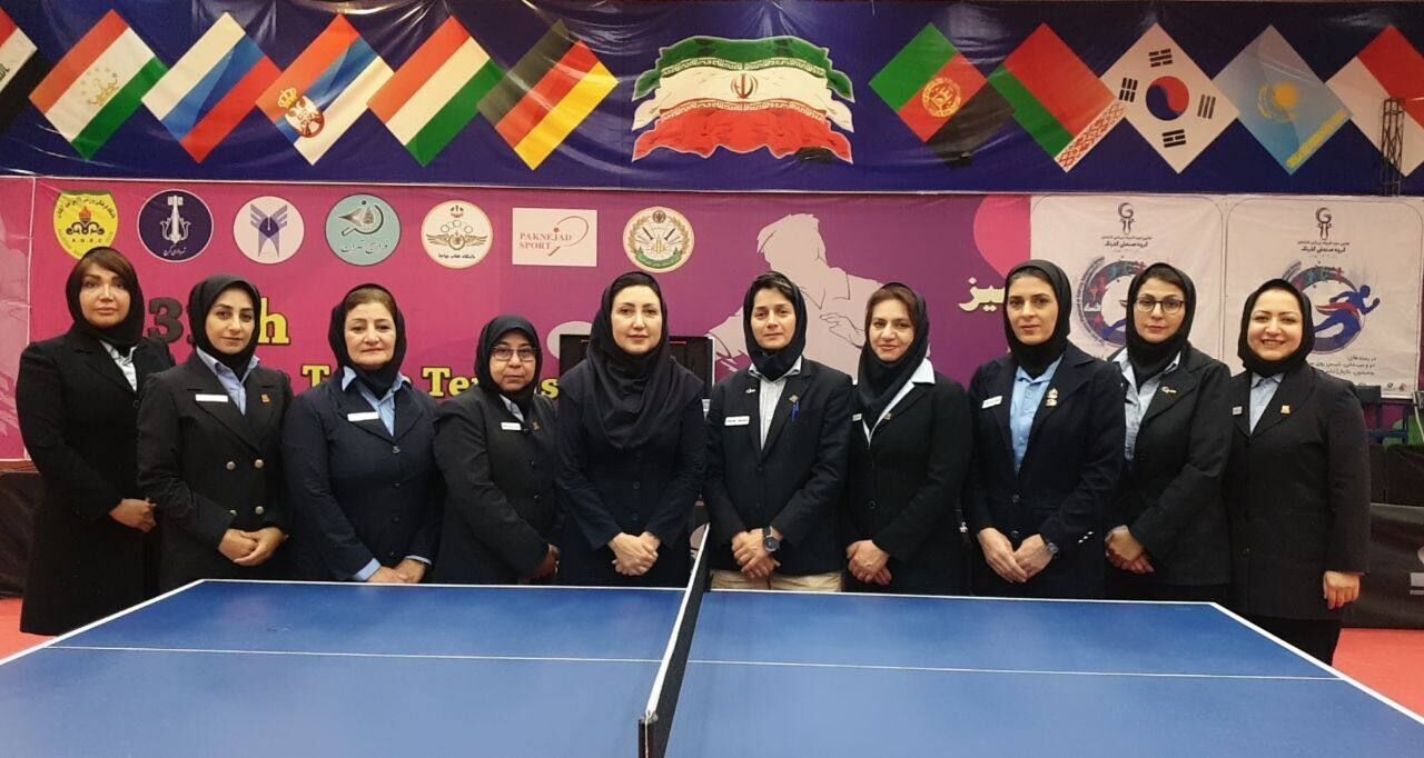 ايران الرابعة عالميا من حيث عدد حكامها الدوليين في تنس الطاولة