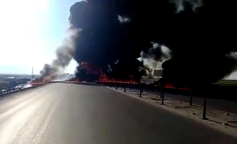 تصادف خودرو سوخت‌بر در جنوب کرمان موجب مرگ ٢ نفر شد