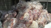 کشف ۴۰۰ کیلوگرم مرغ فاسد و اجزای آن در یزد