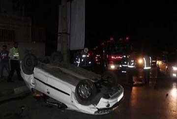 معضلی به نام واژگونی خودروها در شب‌های تهران