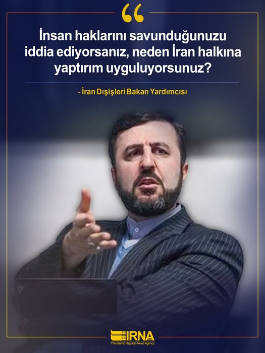 İnsan haklarını savunduğunuzu iddia ediyorsanız, neden İran halkına yaptırım uyguluyorsunuz?