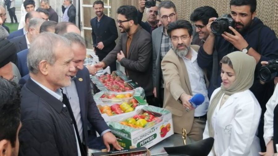 رئيس الجمهورية يزور دفيئة زراعية آلية في ورامين