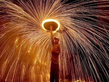۴۰ عملیات آتش نشانی اصفهان در شب چهارشنبه سوری