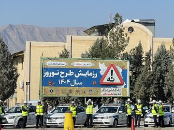 رزمایش نوروزی پلیس در ۱۴ هزار کیلومتر از راه‌های اصفهان آغاز شد
