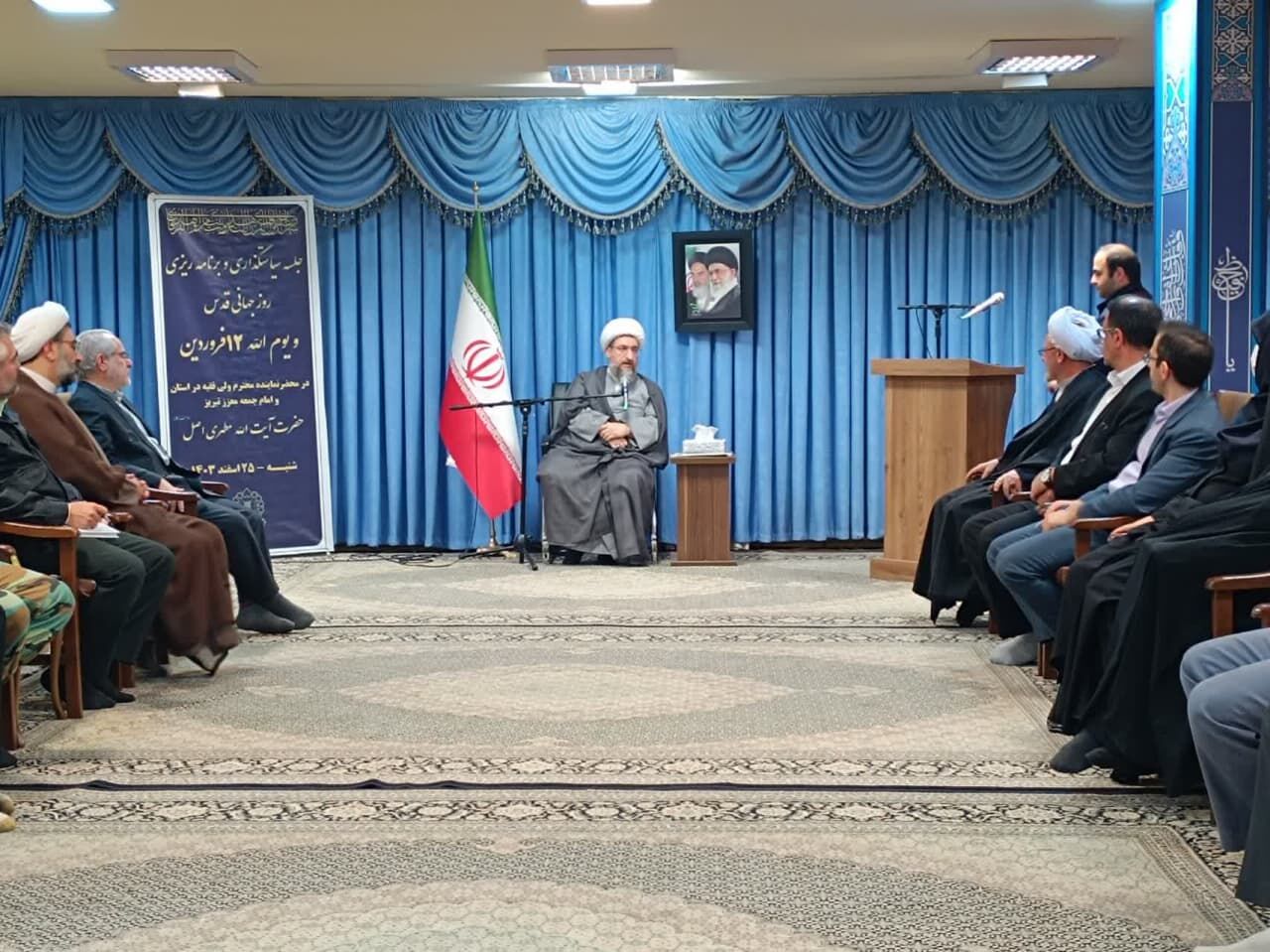 امام جمعه تبریز: روز قدس از عنایات الهی به امت اسلامی است امام جمعه تبریز: روز قدس از عنایات الهی به امت اسلامی است