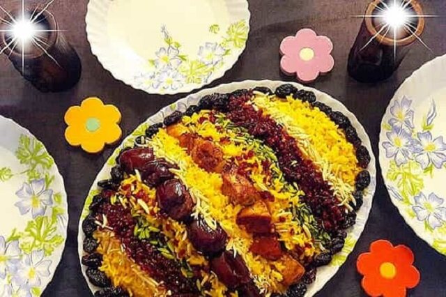 افطار و سحر مقوی با خرما پلو اهوازی (بدون گوشت)