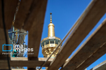 In photos: Imam Reza shrine dome washed ahead of Nowruz