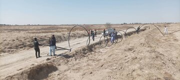 مشکل افت فشار آب در ۲ روستای زهک منطقه سیستان رفع شد
