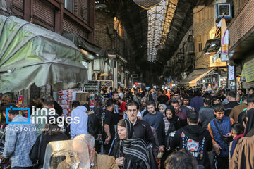 El Gran Bazar de Teherán en vísperas del Noruz