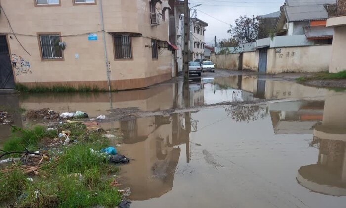 آبگرفتگی منازل؛ مهمان دائمی محلهای در لنگرود