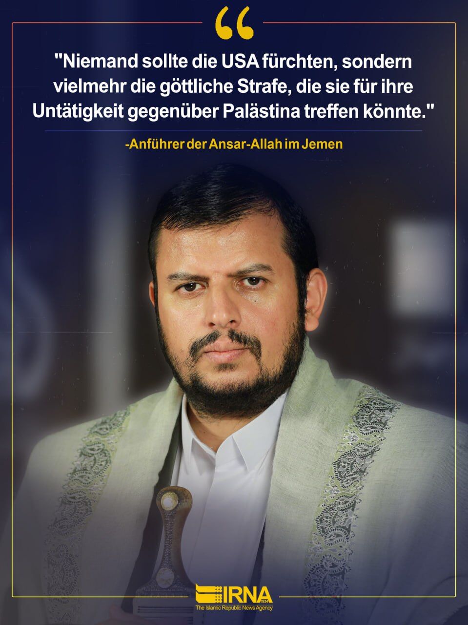 Niemand sollte die USA fürchten, sondern vielmehr die göttliche Strafe ... Niemand sollte die USA fürchten, sondern vielmehr die göttliche Strafe ...