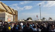 فیلم| مرز مهران مملو از جمعیت زائران در آستانه شب قدر